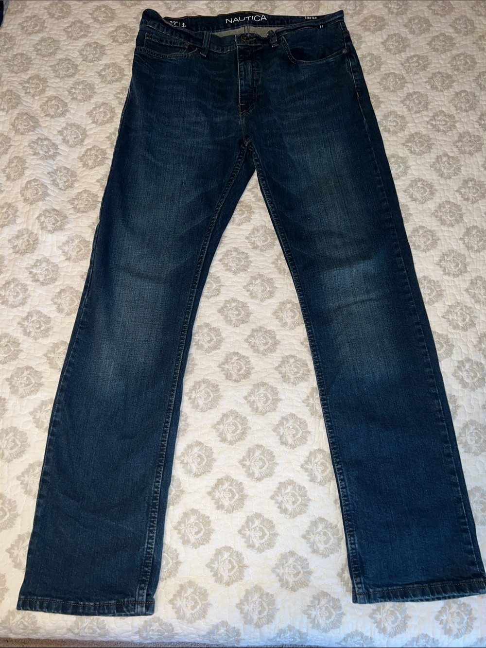 Nautica Men’s Navy 32x32 Straight-Leg Jeans